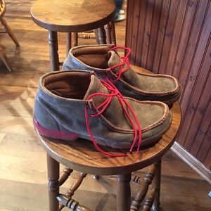 Twisted X Men's Bomber Red Driving Moccasins